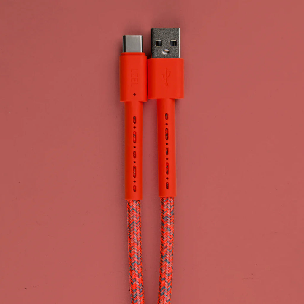 LZEL USB-A to USB-C 2.0 Braided Cable 2m – 3A, 15W, 480Mbps