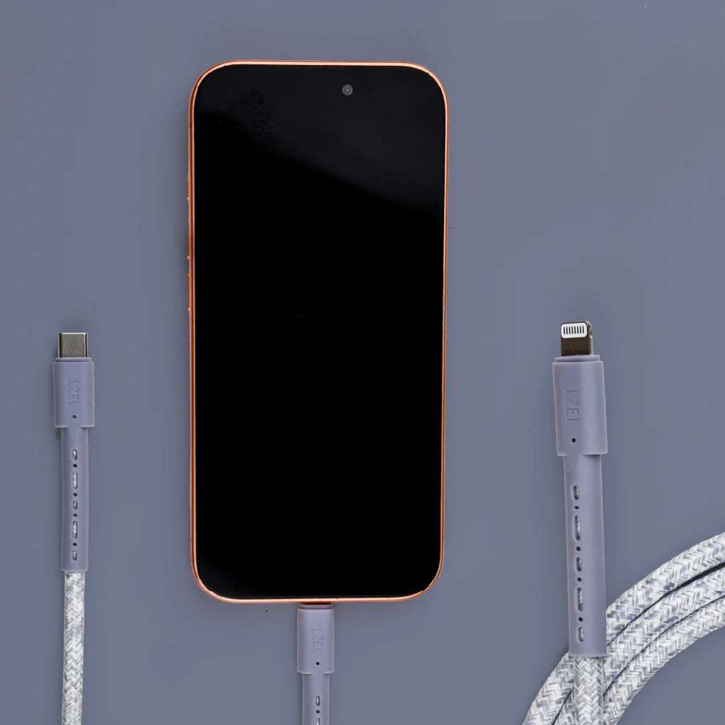 LZEL Celeris Charge CXL Braided USB-C to Lightning Cable, 480Mbps, 60W Max, 2m