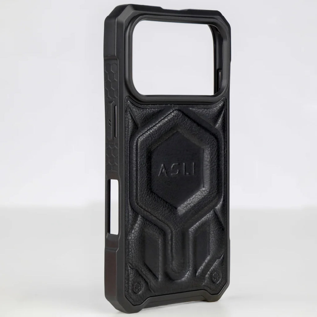 ASLI Leather Hybrid Premium Leather Case With Drop Protection And Heat Dissipation Case For 17 Pro Max