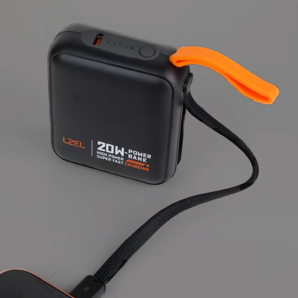 LZEL ZenoFlex Charge Mini 10000mAh PD Power Bank â€“ 20W Output / 18W Input