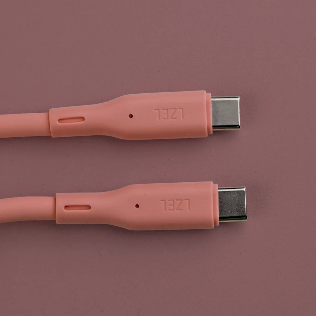 LZEL Celeris Silox CXL Soft Silicone USB-C to USB-C Cable, 480Mbps, 240W Max, 2m