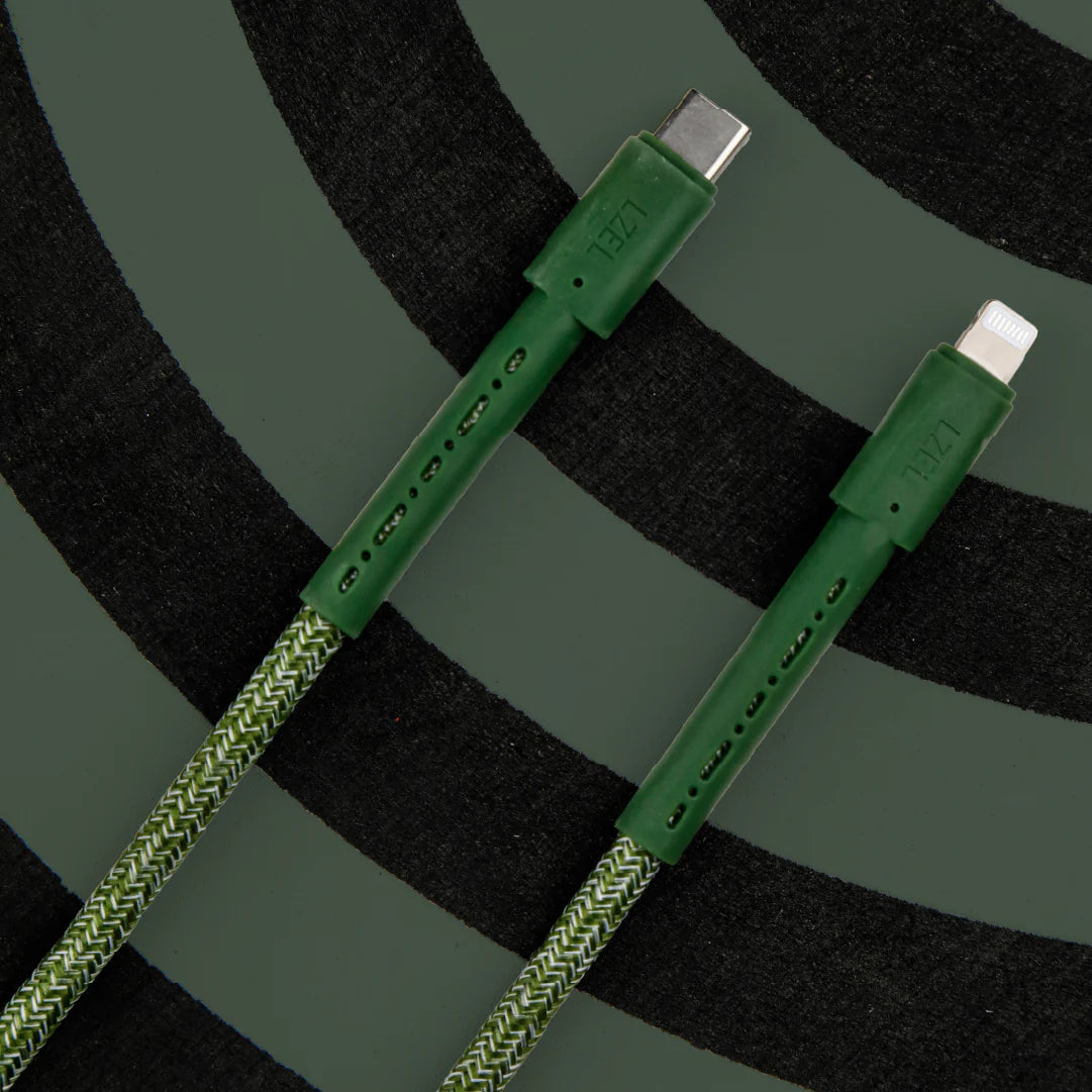 LZEL Celeris Charge CXL Braided USB-C to Lightning Cable, 480Mbps, 60W Max, 2m