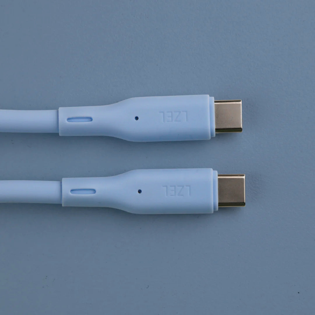 LZEL Celeris Silox CXL Soft Silicone USB-C to USB-C Cable, 480Mbps, 240W Max, 2m