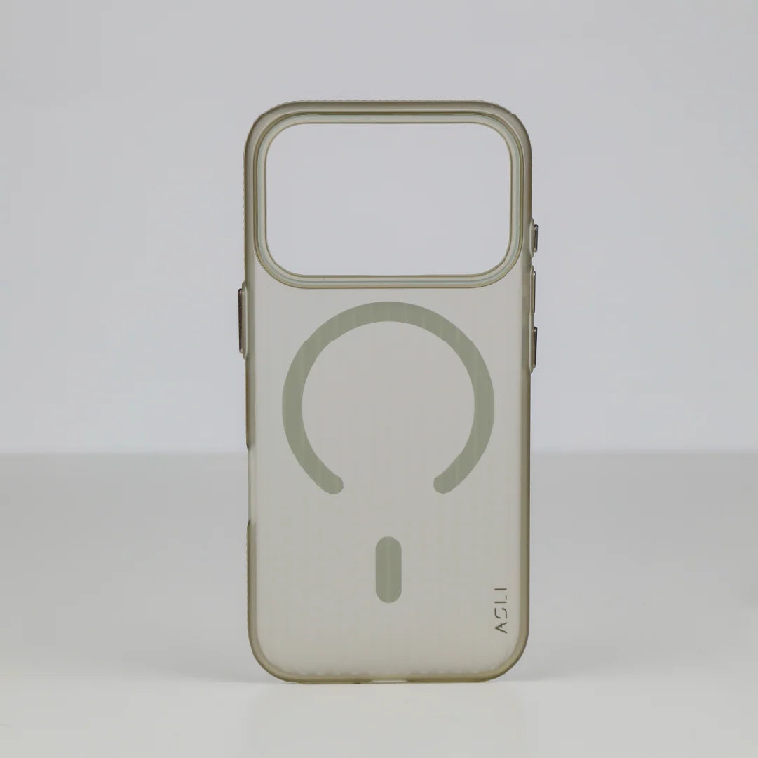ASLI Corrugatedmag Wave Refined Magsafe Case With Enhanced Camera Protection Case For iPhone 17 Pro Max