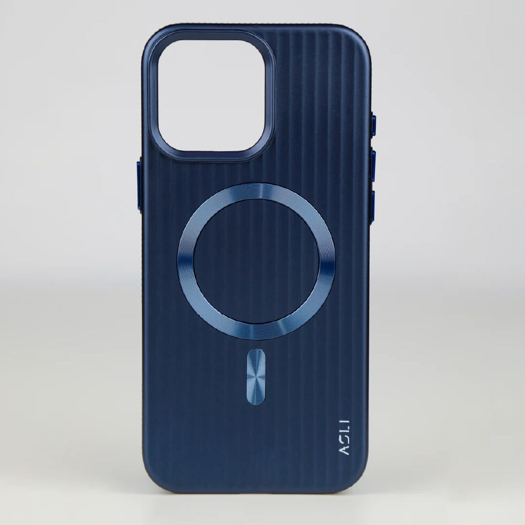 ASLI Corrugared Ridge Premium Metalic Case With Enhanced Camera Protection Case For iPhone 16 Pro Max