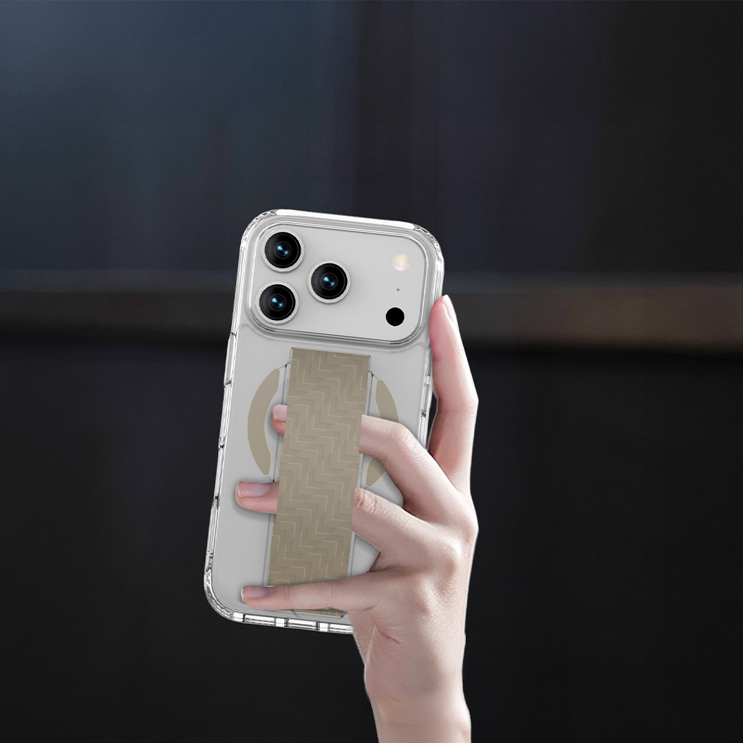 LZEL Magnexa Grip Case for iPhone 17 Pro | Titanium