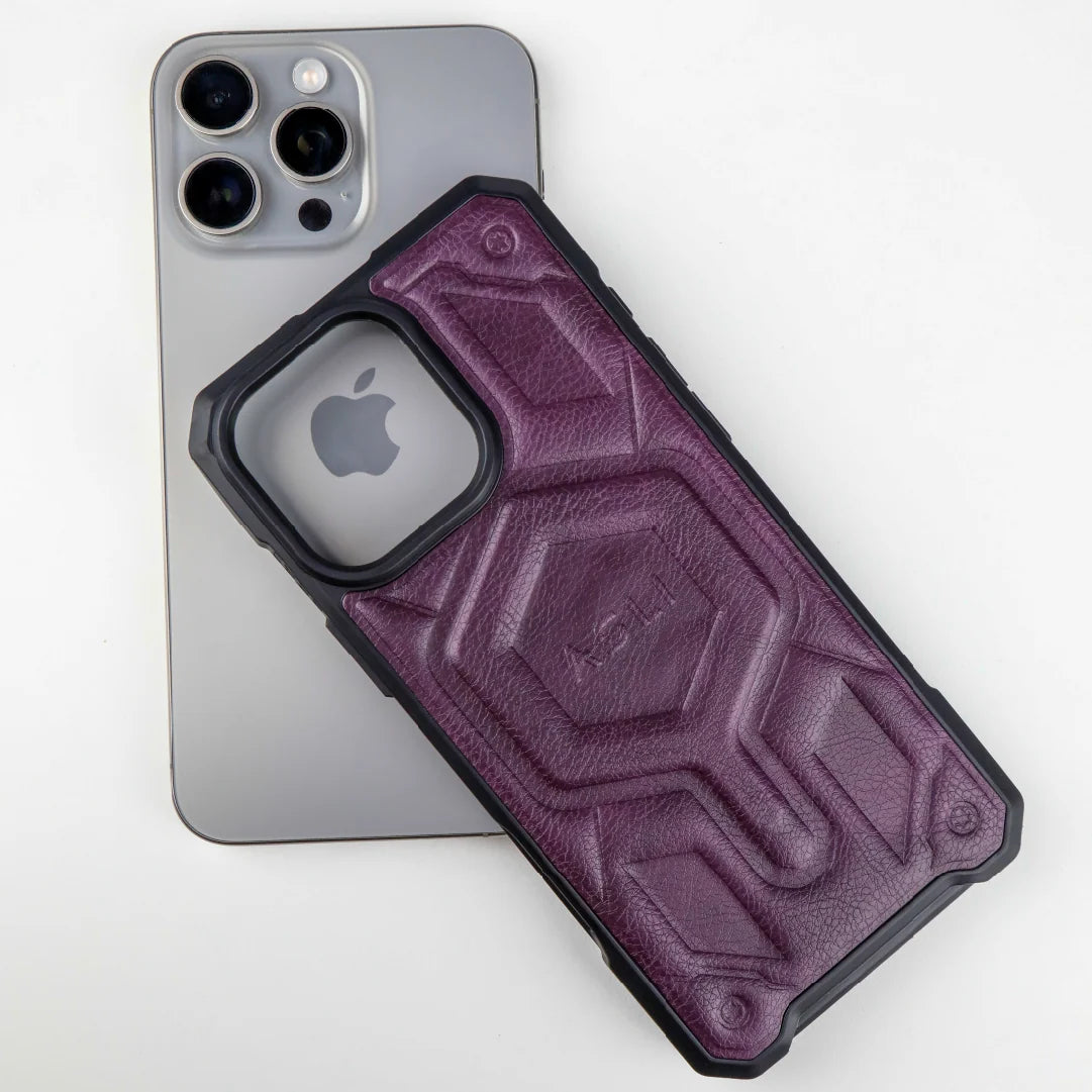 ASLI Leather Hybrid Premium Leather Case With Drop Protection And Heat Dissipation Case For 16 Pro Max