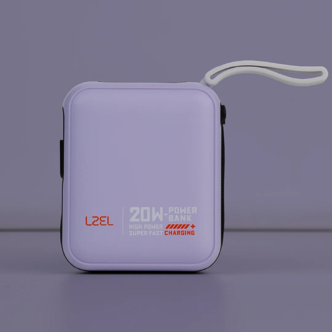 LZEL ZenoFlex Charge Mini 10000mAh PD Power Bank â€“ 20W Output / 18W Input
