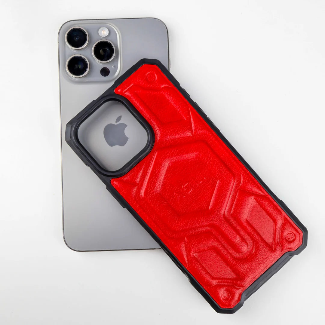 ASLI Leather Hybrid Premium Leather Case With Drop Protection And Heat Dissipation Case For 16 Pro Max