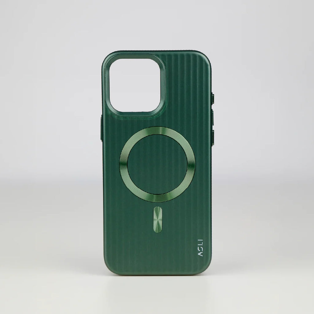 ASLI Corrugared Ridge Premium Metalic Case With Enhanced Camera Protection Case For iPhone 16 Pro Max