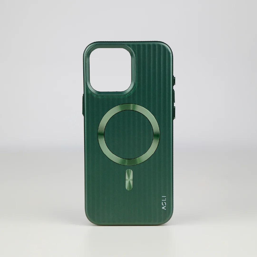 ASLI Corrugared Ridge Premium Metalic Case With Enhanced Camera Protection Case For iPhone 16 Pro Max