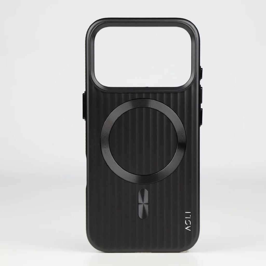 ASLI Corrugared Ridge Premium Metalic Case With Enhanced Camera Protection Case For iPhone 17 Pro Max