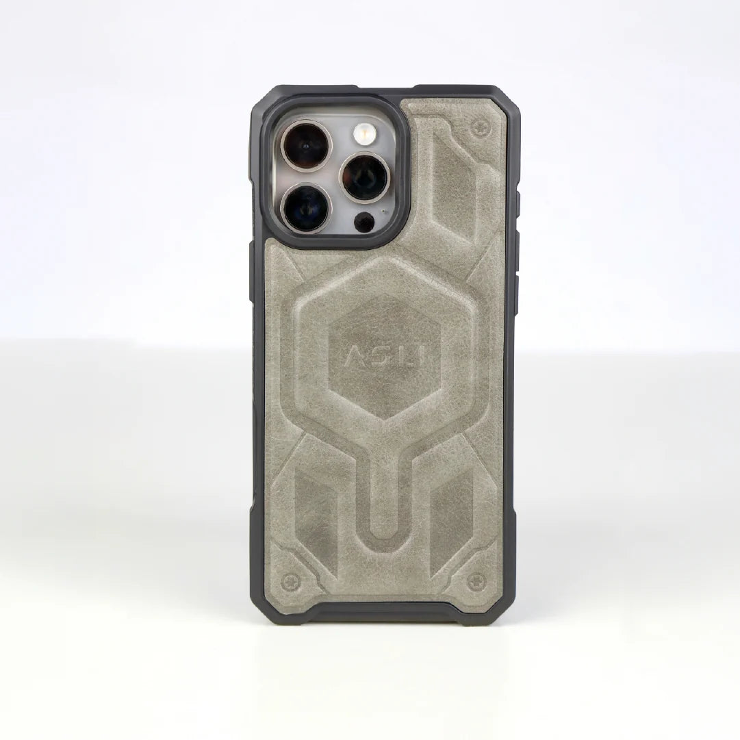 ASLI Leather Hybrid Premium Leather Case With Drop Protection And Heat Dissipation Case For 16 Pro
