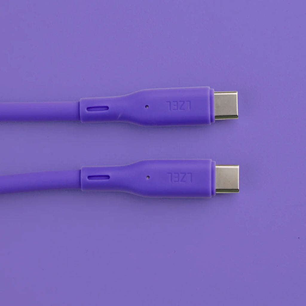 LZEL Celeris Silox CXL Soft Silicone USB-C to USB-C Cable, 480Mbps, 240W Max, 2m