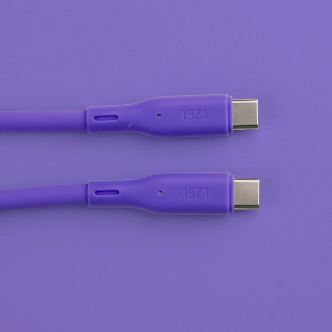 LZEL Celeris Silox CXL Soft Silicone USB-C to USB-C Cable, 480Mbps, 240W Max, 2m