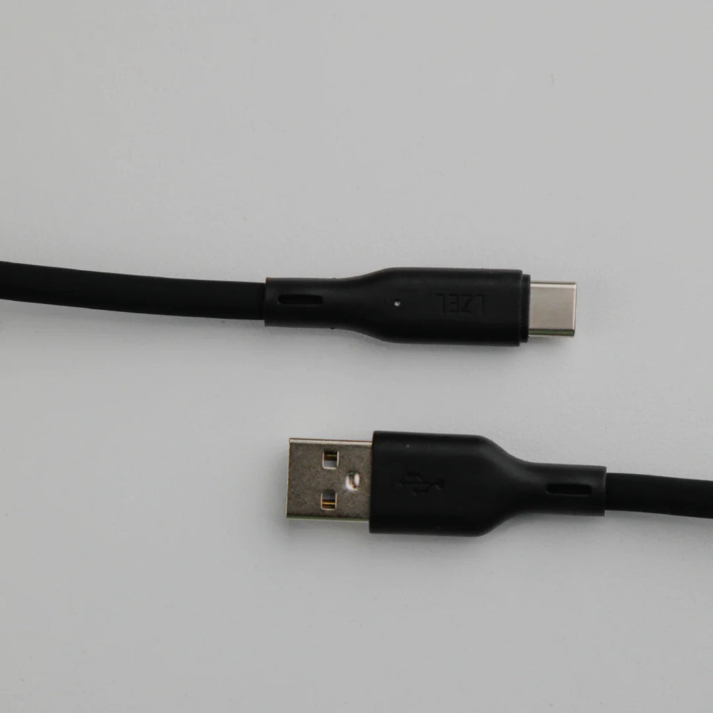 LZEL Celeris Silox CXL Soft Silicone USB-A to USB-C Cable, 480Mbps, 15W Max, 2m