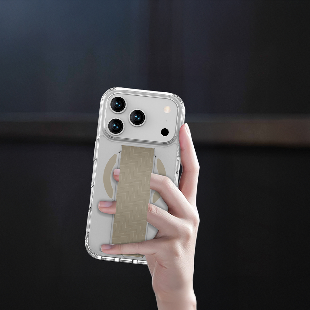 LZEL MagNexa Grip MagSafe Case for iPhone 17 Pro Max | Titanium