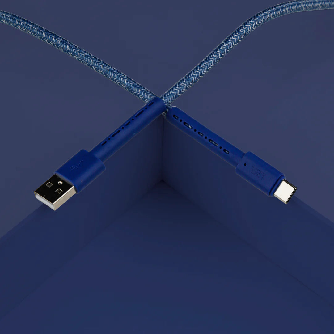 LZEL USB-A to USB-C 2.0 Braided Cable 2m – 3A, 15W, 480Mbps