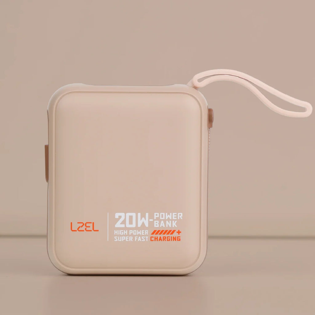 LZEL ZenoFlex Charge Mini 10000mAh PD Power Bank â€“ 20W Output / 18W Input