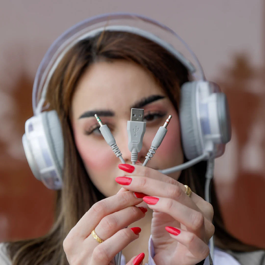 Asli Global EvoPlay G1 Ultimate Sound Over-Ear Wired Headphone | Gray