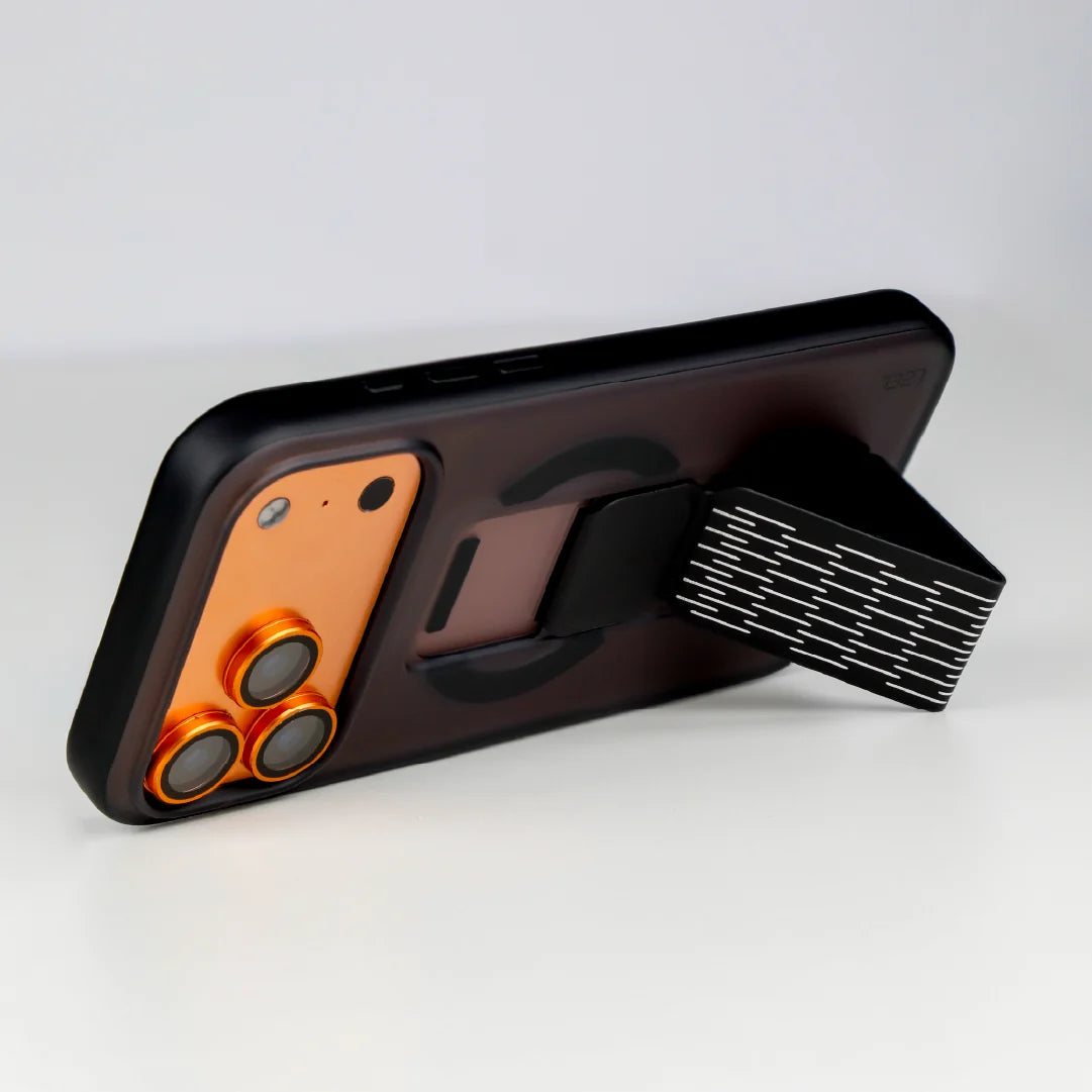 LZEL Mattemag Kickstand Matte Strap Magsafe Case With Enhanced Edge Protection Case For iPhone 17 Pro