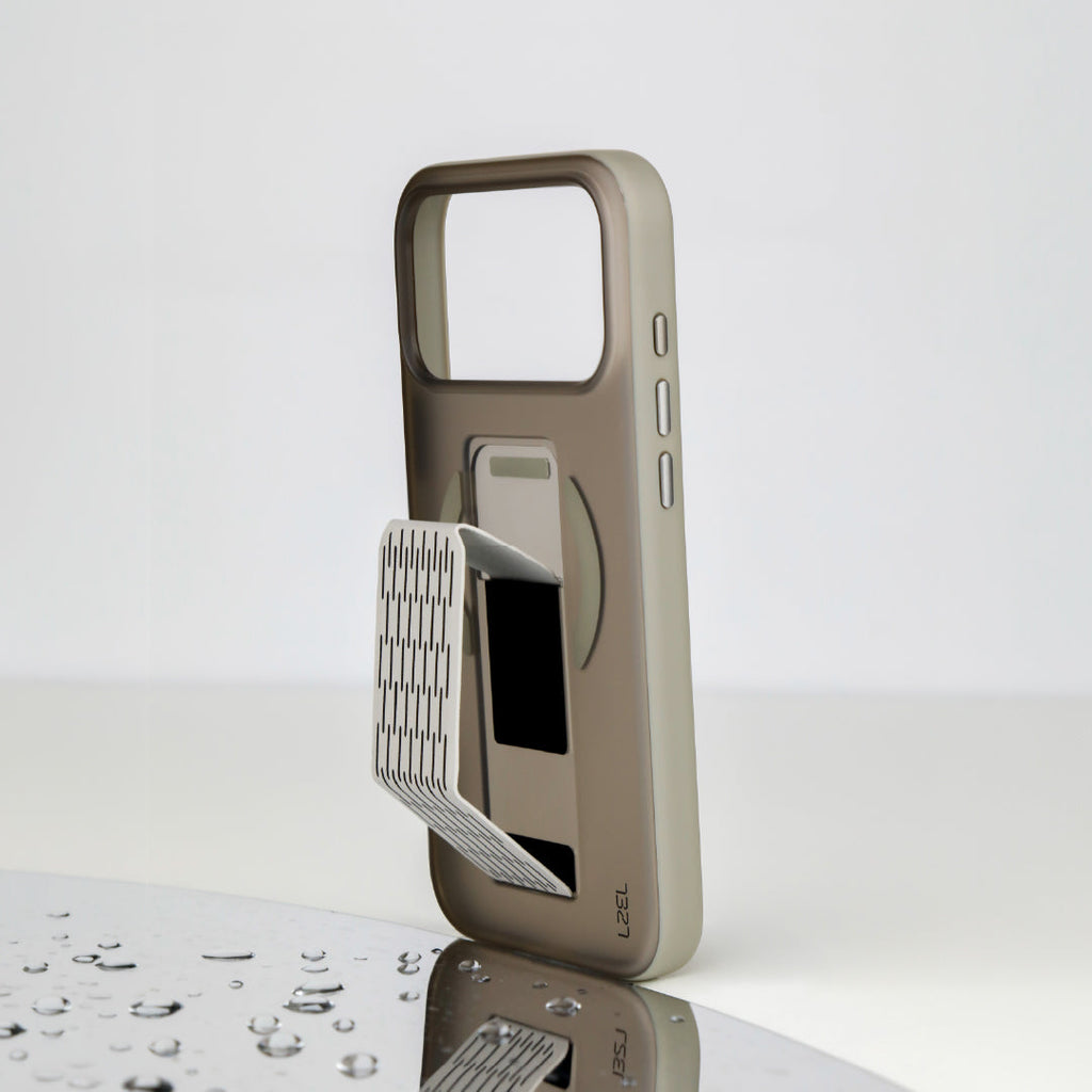 LZEL Mattemag Kickstand Matte Strap Magsafe Case With Enhanced Edge Protection Case For iPhone 17 Pro Max