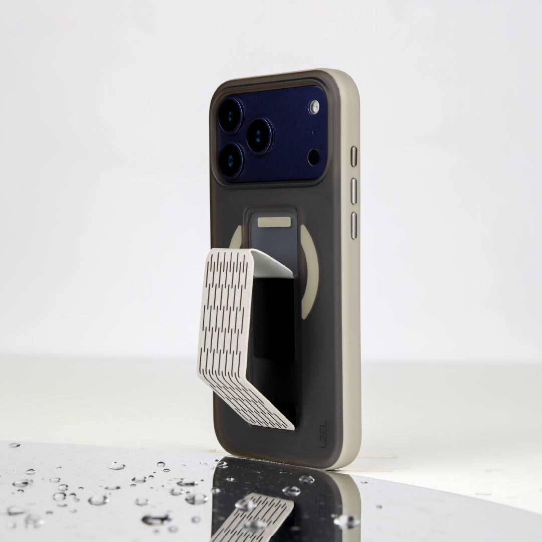 LZEL Mattemag Kickstand Matte Strap Magsafe Case With Enhanced Edge Protection Case For iPhone 17 Pro Max
