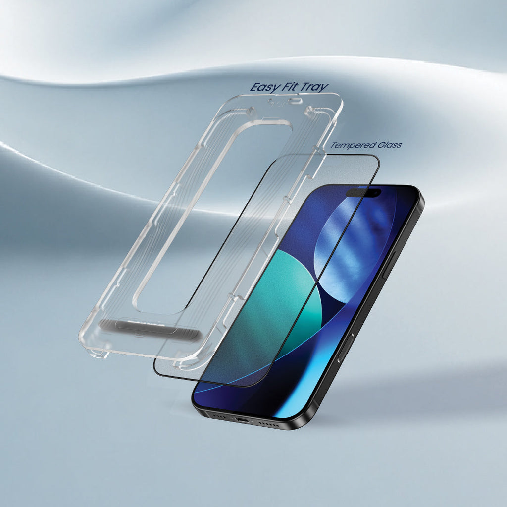 Lzel Crystalvue Series 9h Full Cover Matte Tempered Glass For iPhone 16 Pro  17/17 Pro | Clear