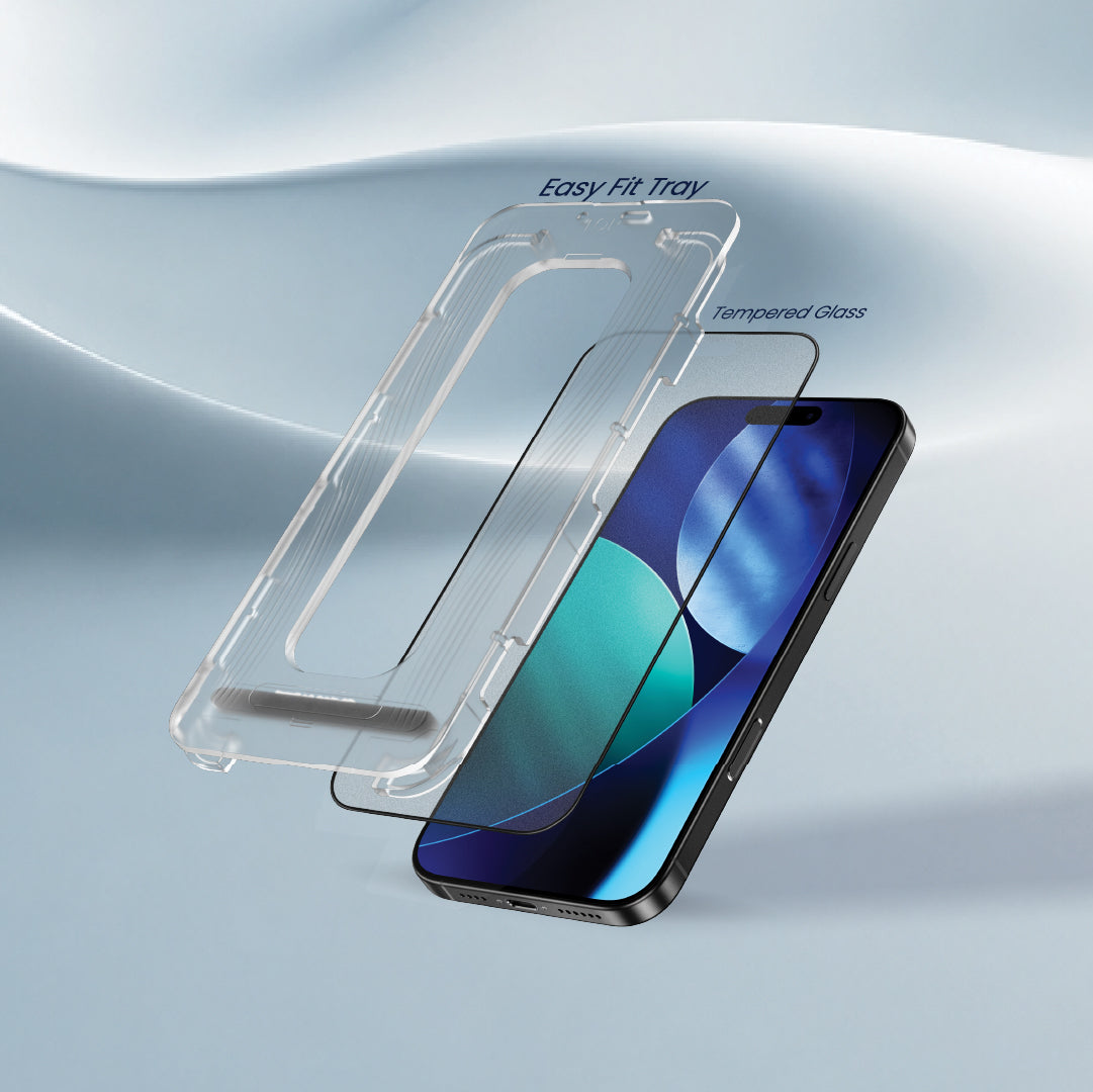 Lzel Crystalvue Series 9h Full Cover Matte Pempered Glass For iPhone 16 Pro Max / 17 Pro Max | Clear
