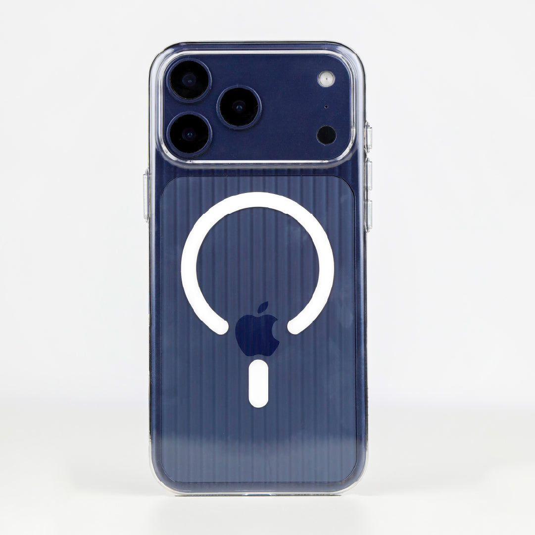 LZEL Magclear Stripe Case for iPhone 17 Pro | Clear