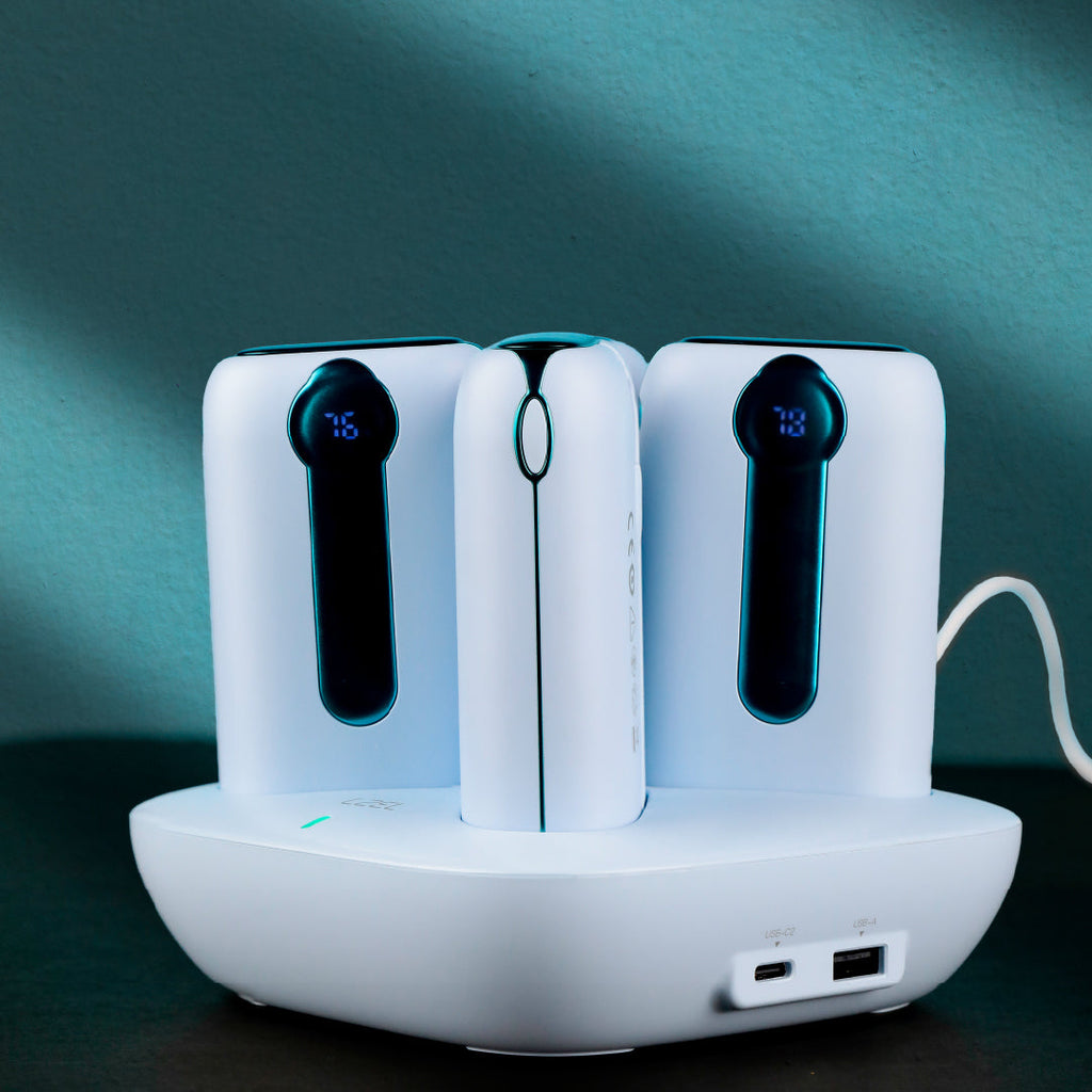 LZEL Quadra Energia X Station 10000mAh Charging Station Built In Cable Lightning And Type-C