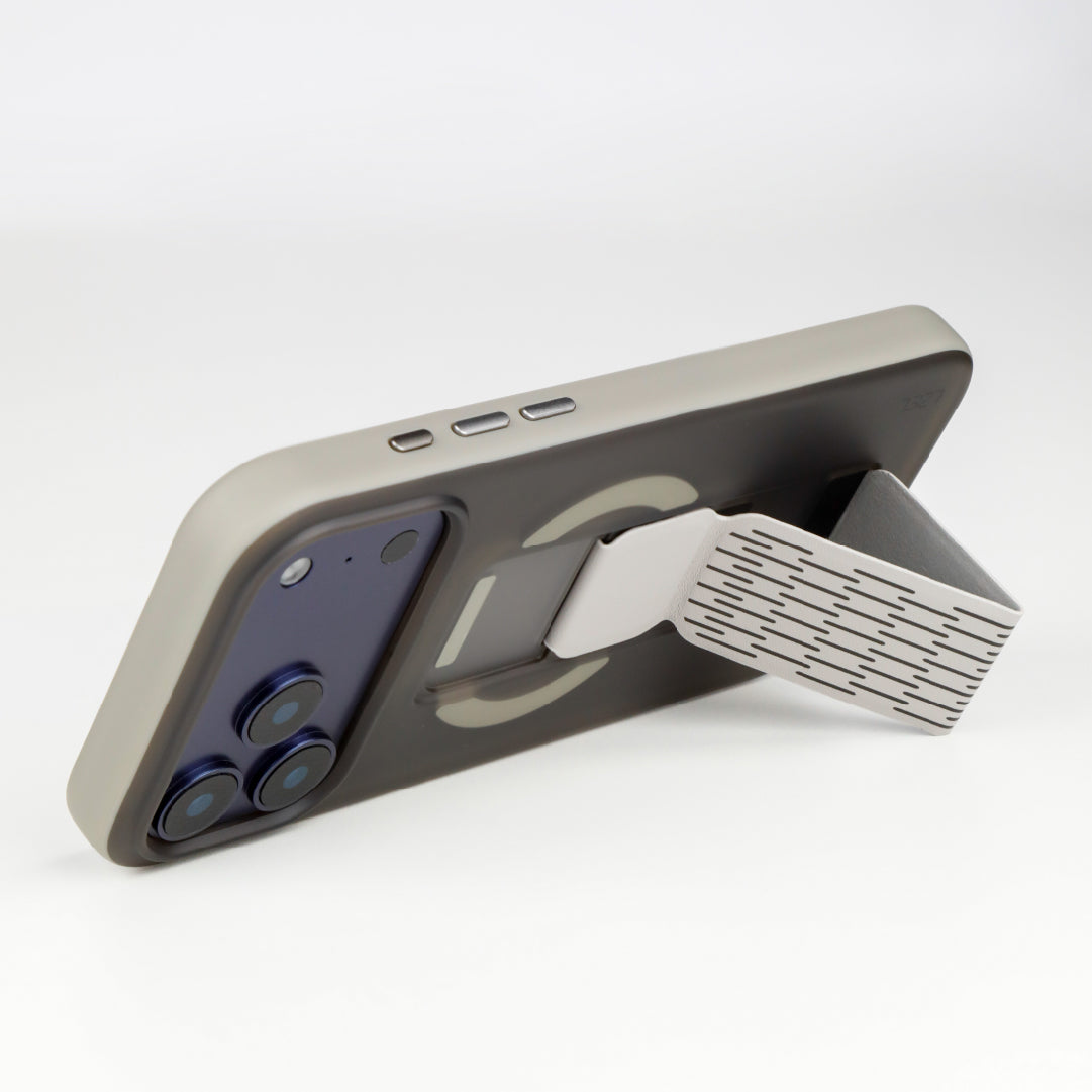 LZEL Mattemag Kickstand Matte Strap Magsafe Case With Enhanced Edge Protection Case For iPhone 17 Pro