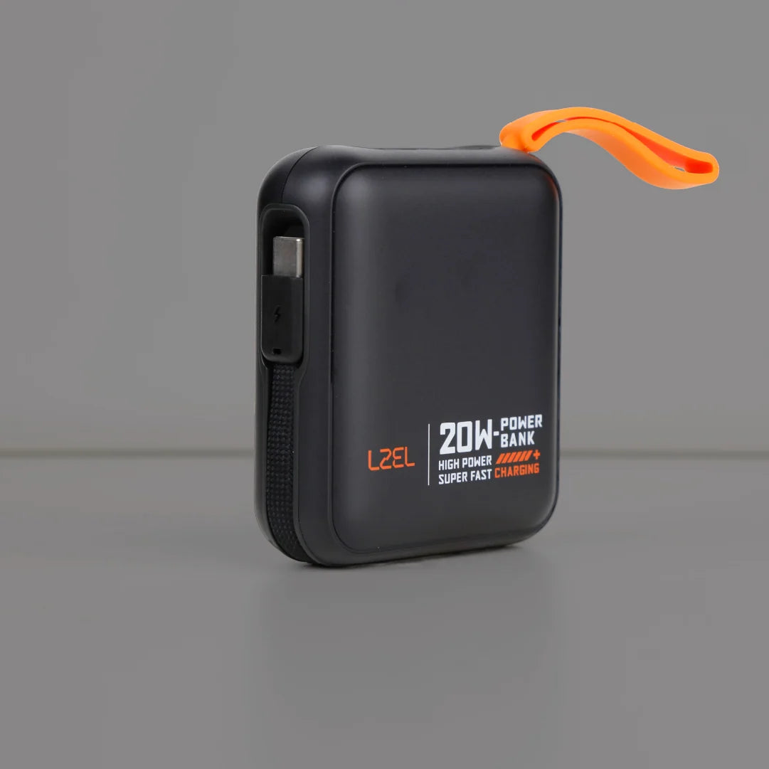 LZEL ZenoFlex Charge Mini 10000mAh PD Power Bank â€“ 20W Output / 18W Input