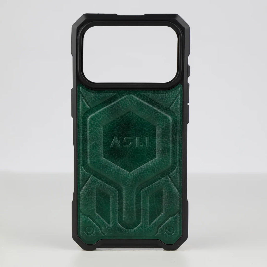 ASLI Leather Hybrid Premium Leather Case With Drop Protection And Heat Dissipation Case For 17 Pro Max