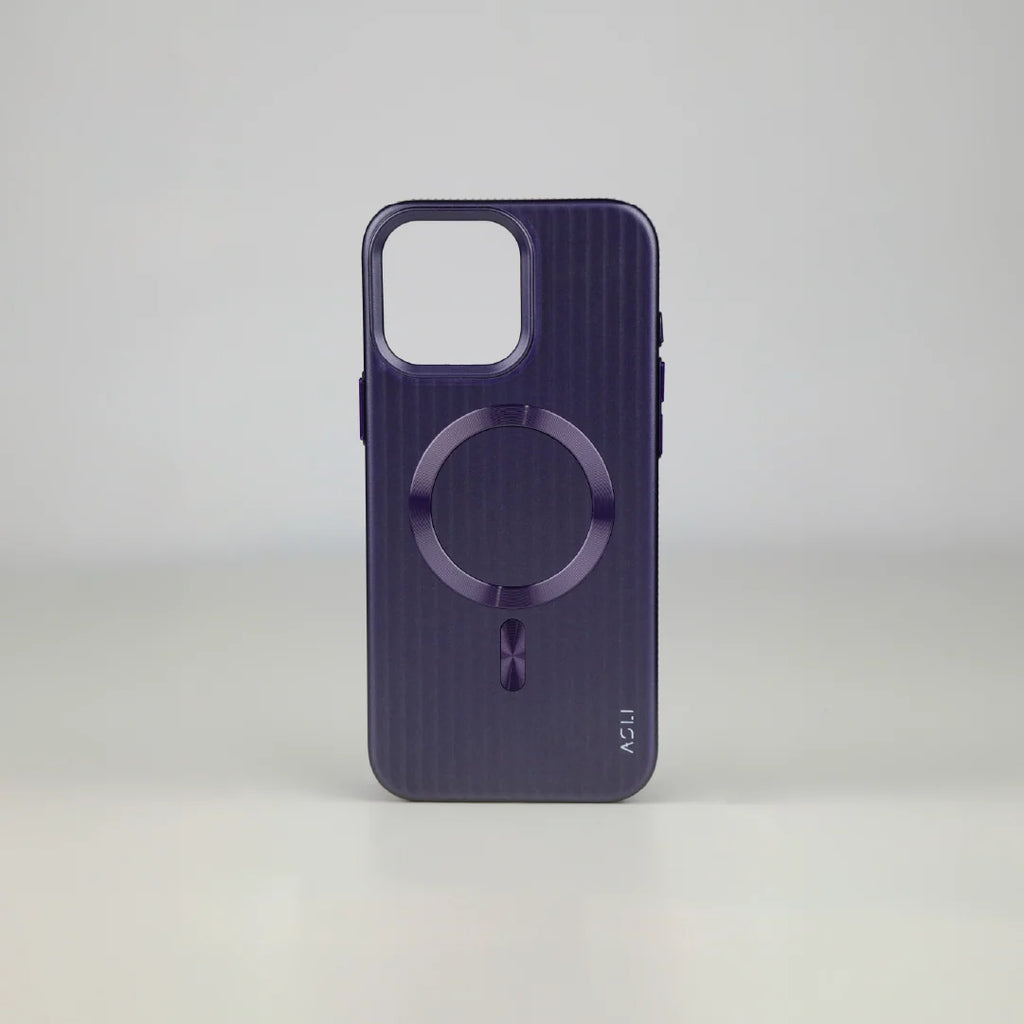 ASLI Corrugared Ridge Premium Metalic Case With Enhanced Camera Protection Case For iPhone 16 Pro Max