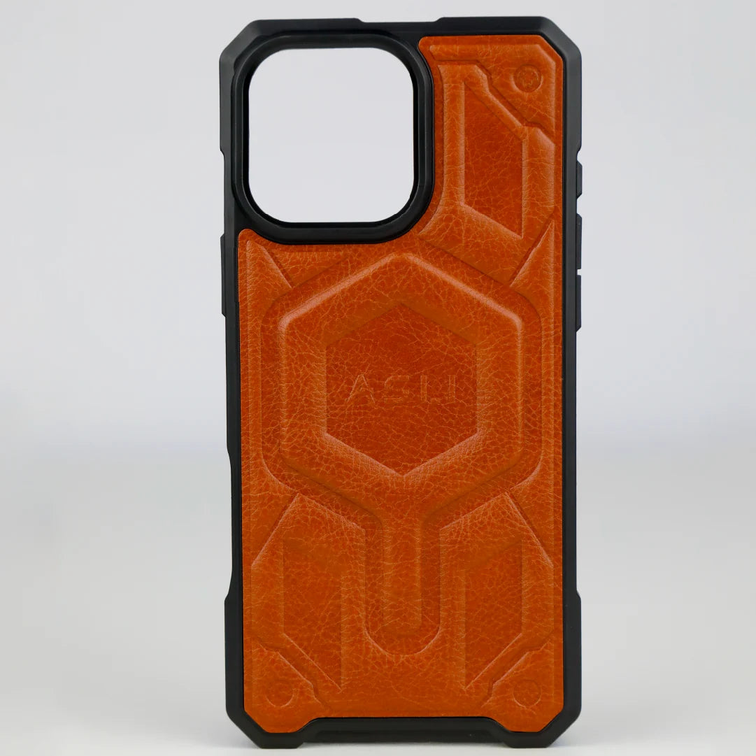 ASLI Leather Hybrid Premium Leather Case With Drop Protection And Heat Dissipation Case For 16 Pro Max