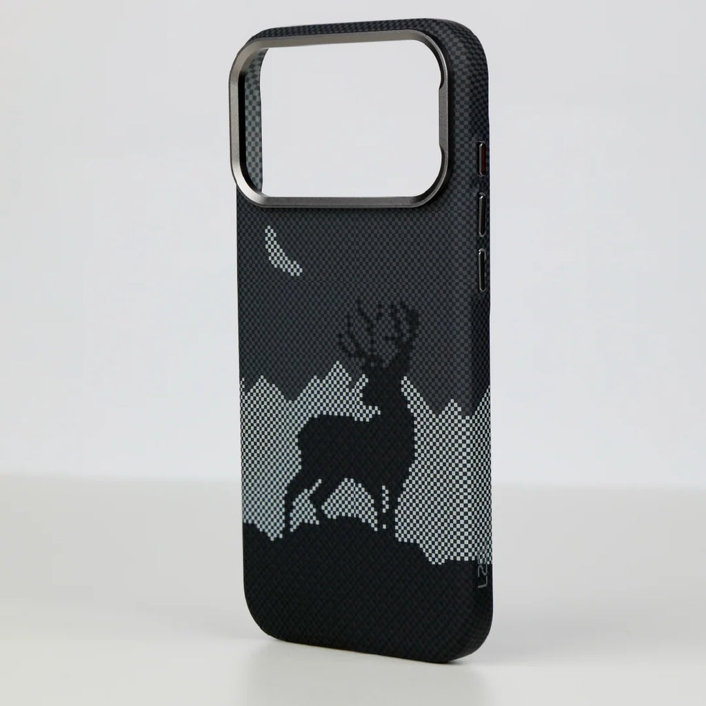 LZEL MagCarbon Deer Cover for iPhone 17 Pro