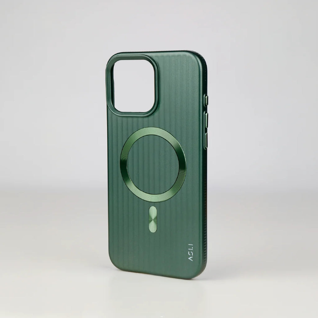 ASLI Corrugared Ridge Premium Metalic Case With Enhanced Camera Protection Case For iPhone 16 Pro Max