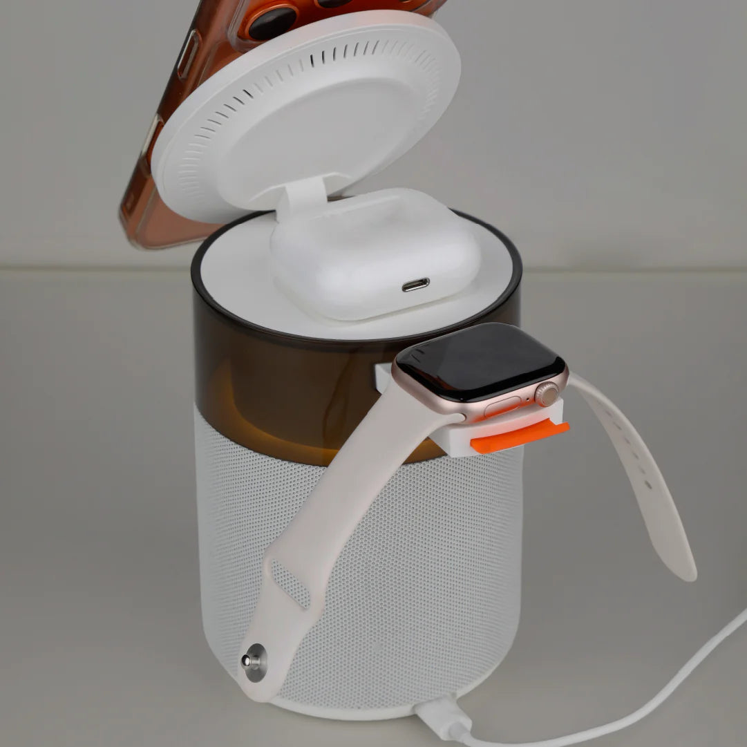 LZEL SonicGlow Pulse â€“ Wireless Charger & Bluetooth Speaker