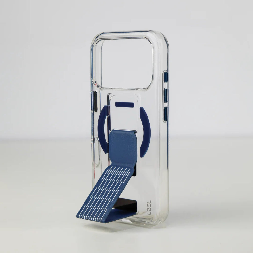 LZEL Clearmag Kickstand Clear Strap Magsafe With Enhanced Edge Protection Case For iPhone 17 Pro