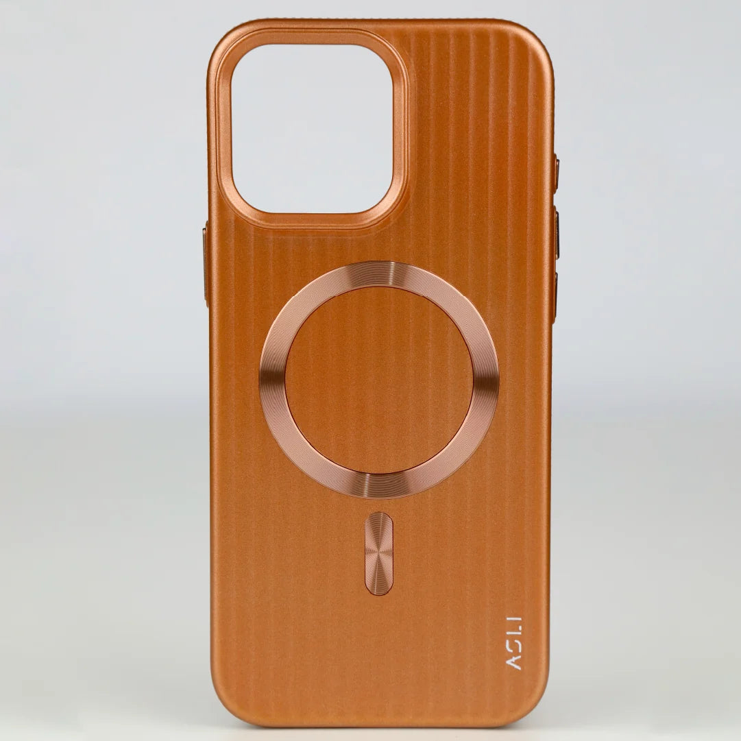 ASLI Corrugared Ridge Premium Metalic Case With Enhanced Camera Protection Case For iPhone 16 Pro