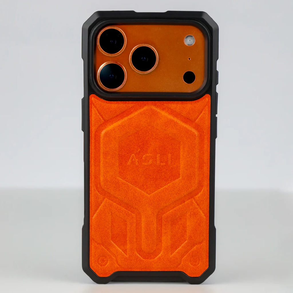 ASLI Leather Hybrid Premium Leather Case With Drop Protection And Heat Dissipation Case For 17 Pro Max