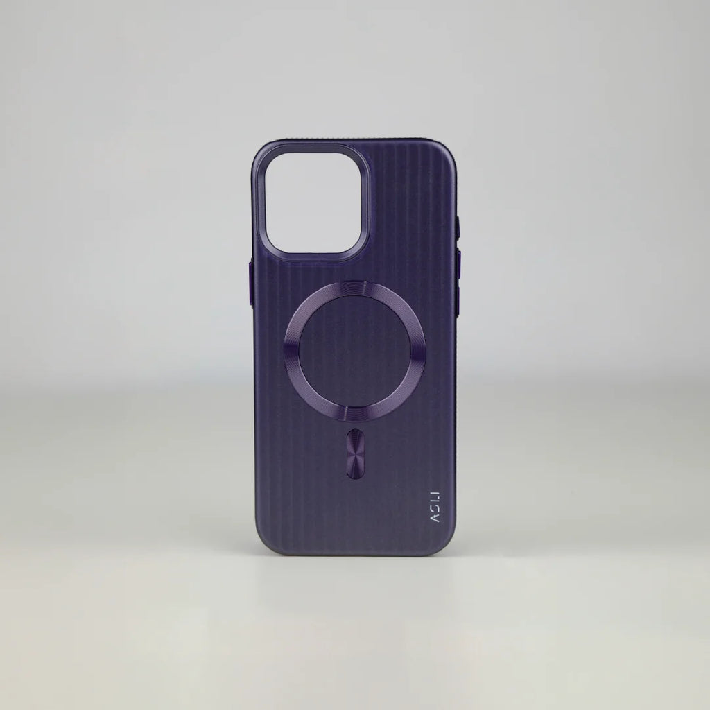 ASLI Corrugared Ridge Premium Metalic Case With Enhanced Camera Protection Case For iPhone 16 Pro Max