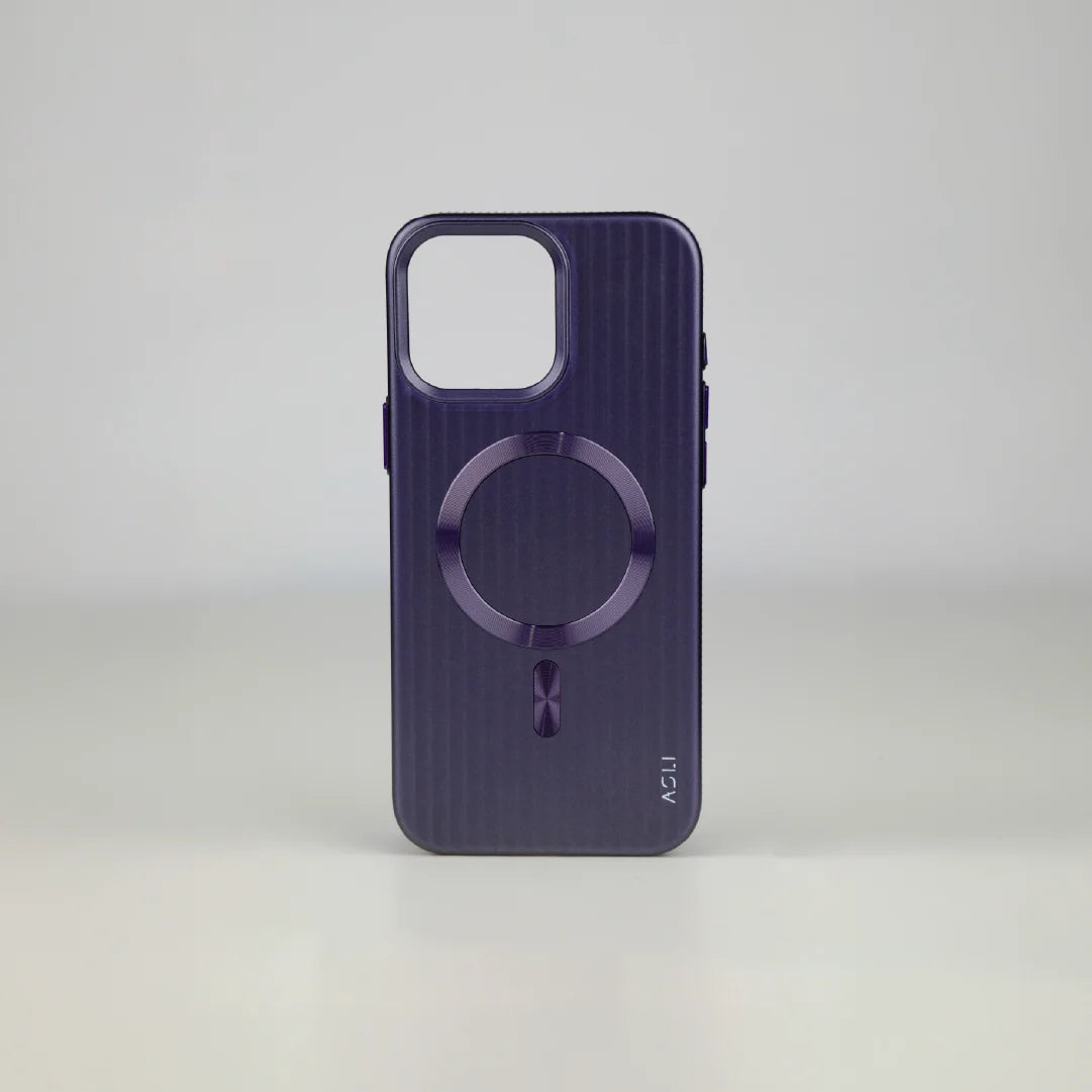 ASLI Corrugared Ridge Premium Metalic Case With Enhanced Camera Protection Case For iPhone 16 Pro Max