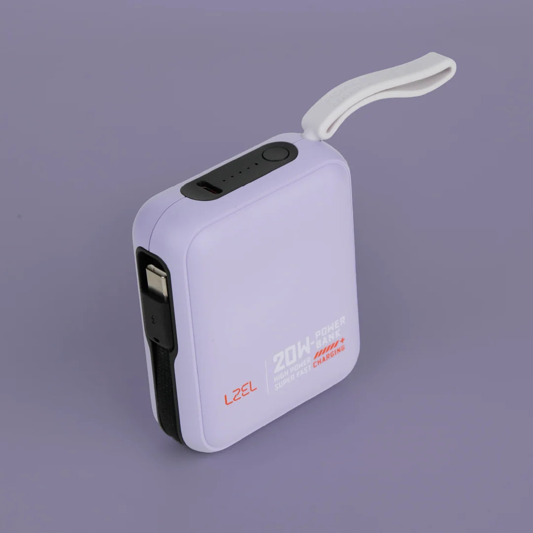 LZEL ZenoFlex Charge Mini 10000mAh PD Power Bank â€“ 20W Output / 18W Input