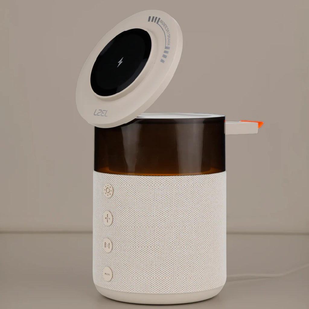 LZEL SonicGlow Pulse â€“ Wireless Charger & Bluetooth Speaker