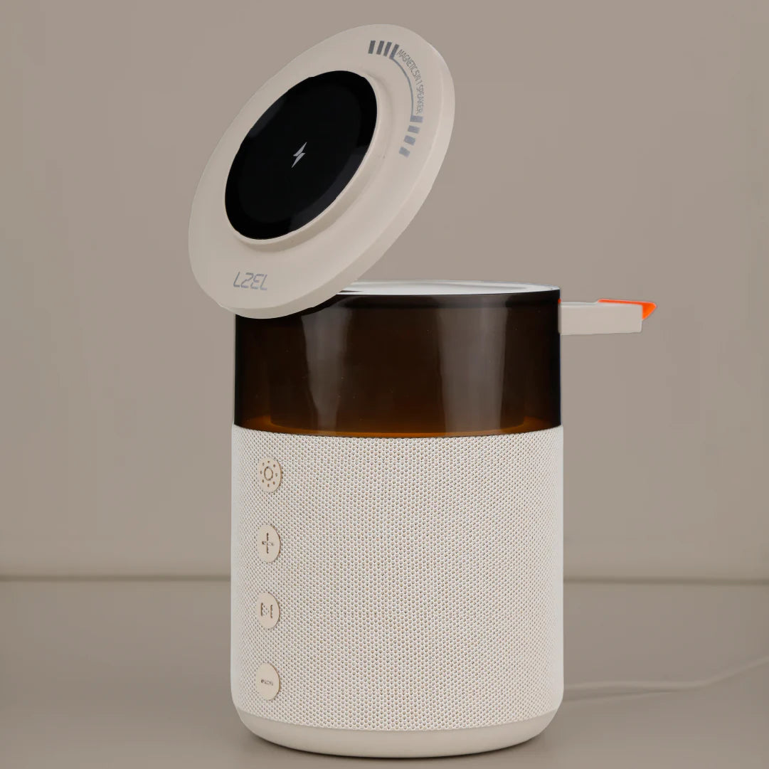 LZEL SonicGlow Pulse â€“ Wireless Charger & Bluetooth Speaker
