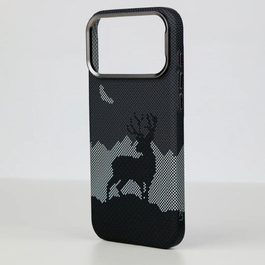 LZEL MagCarbon Deer Cover for iPhone 17 Pro Max