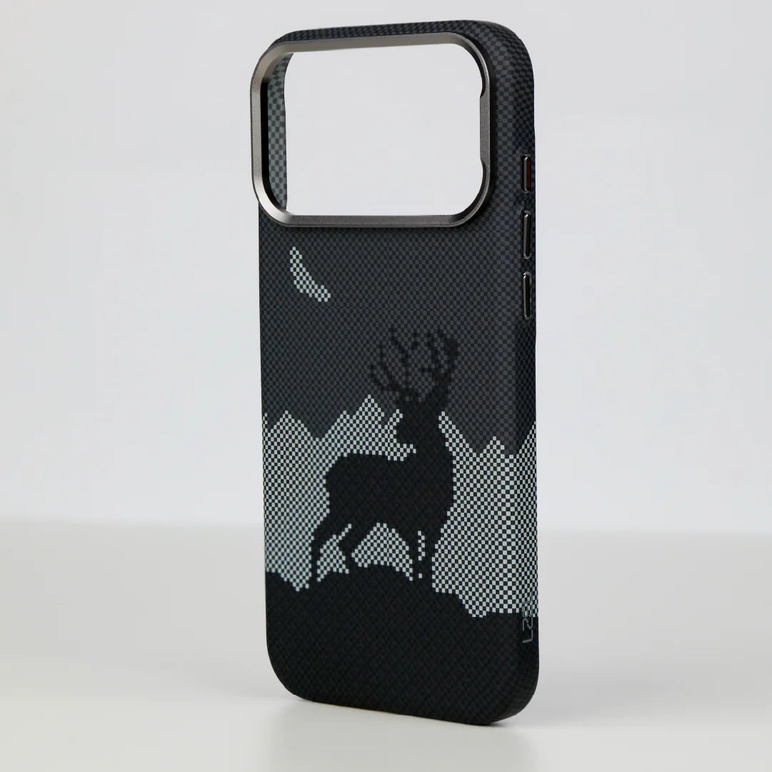 LZEL MagCarbon Deer Cover for iPhone 17 Pro Max