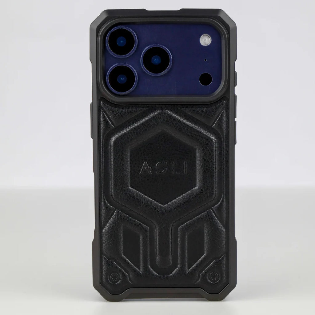 ASLI Leather Hybrid Premium Leather Case With Drop Protection And Heat Dissipation Case For 17 Pro